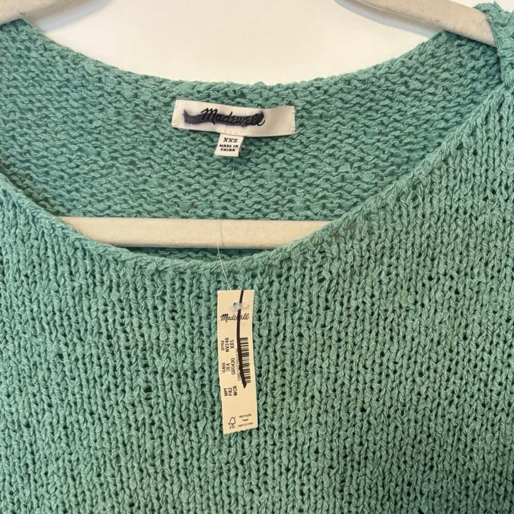 NWT Madewell Boatneck Pullover Sweater In Wave Crest Size XXS - Picture 4 of 6